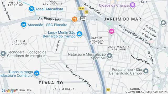 Mapa do bairro Área Rural de São Bernardo do Campo, São Bernardo do Campo - SP