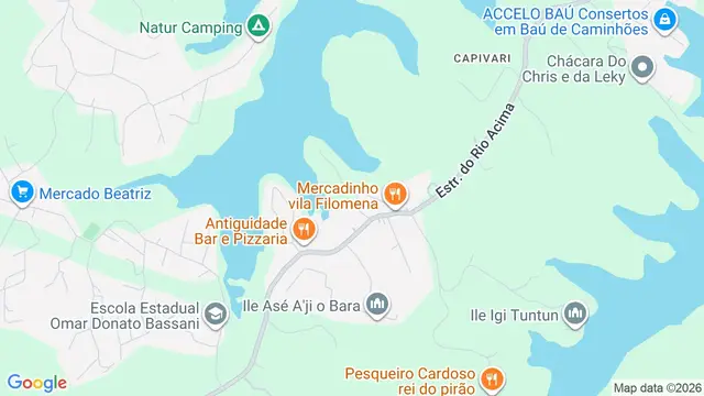Mapa do bairro Capivari, São Bernardo do Campo - SP