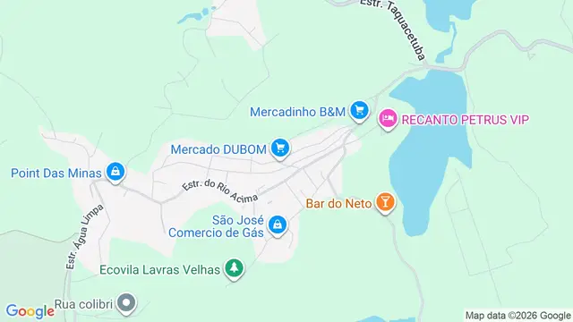 Mapa do bairro Santa Cruz, São Bernardo do Campo - SP