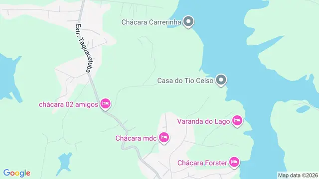 Mapa do bairro Taquacetuba, São Bernardo do Campo - SP